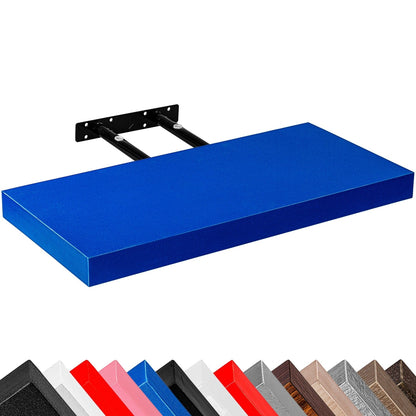 STILISTA Zwevende Wandplank 50 cm - Blauw