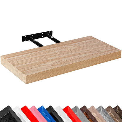 STILISTA Zwevende Wandplank 50 cm - Licht Hout