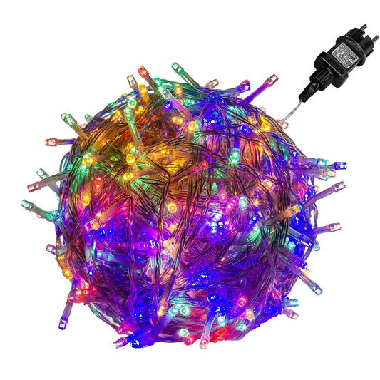 VOLTRONIC Lichtsnoer 100 LEDs | Transparante kabel Multi Color