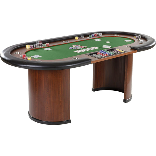 GAMES PLANET XXL Poker tafel Royal Flush 213 x 106 x 75 cm Groen