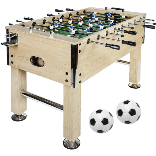 GAMES PLANET Voetbaltafel Leeds 140 x 73 x 87 cm Lichte houtlook