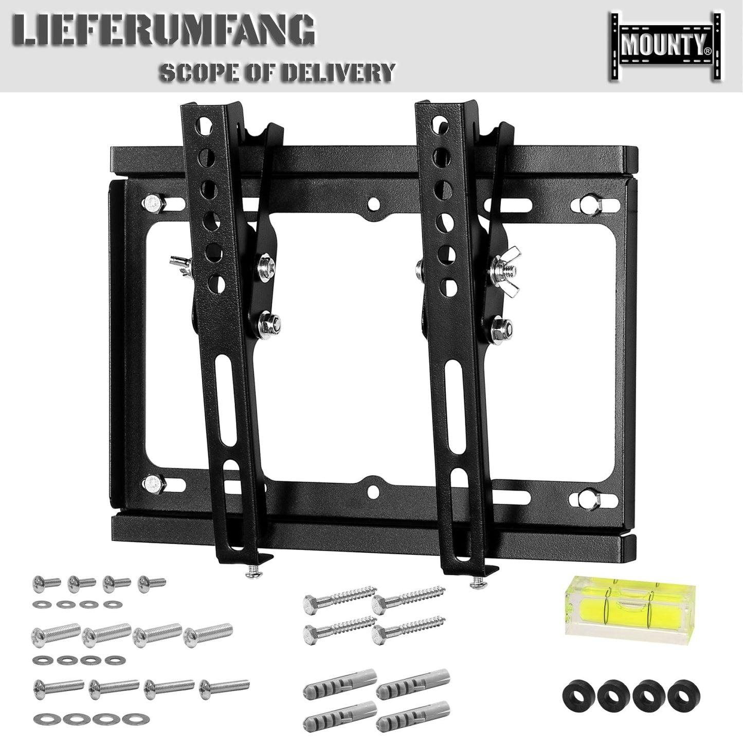 MOUNTY TV Muurbeugel MY231 tot VESA 200x200