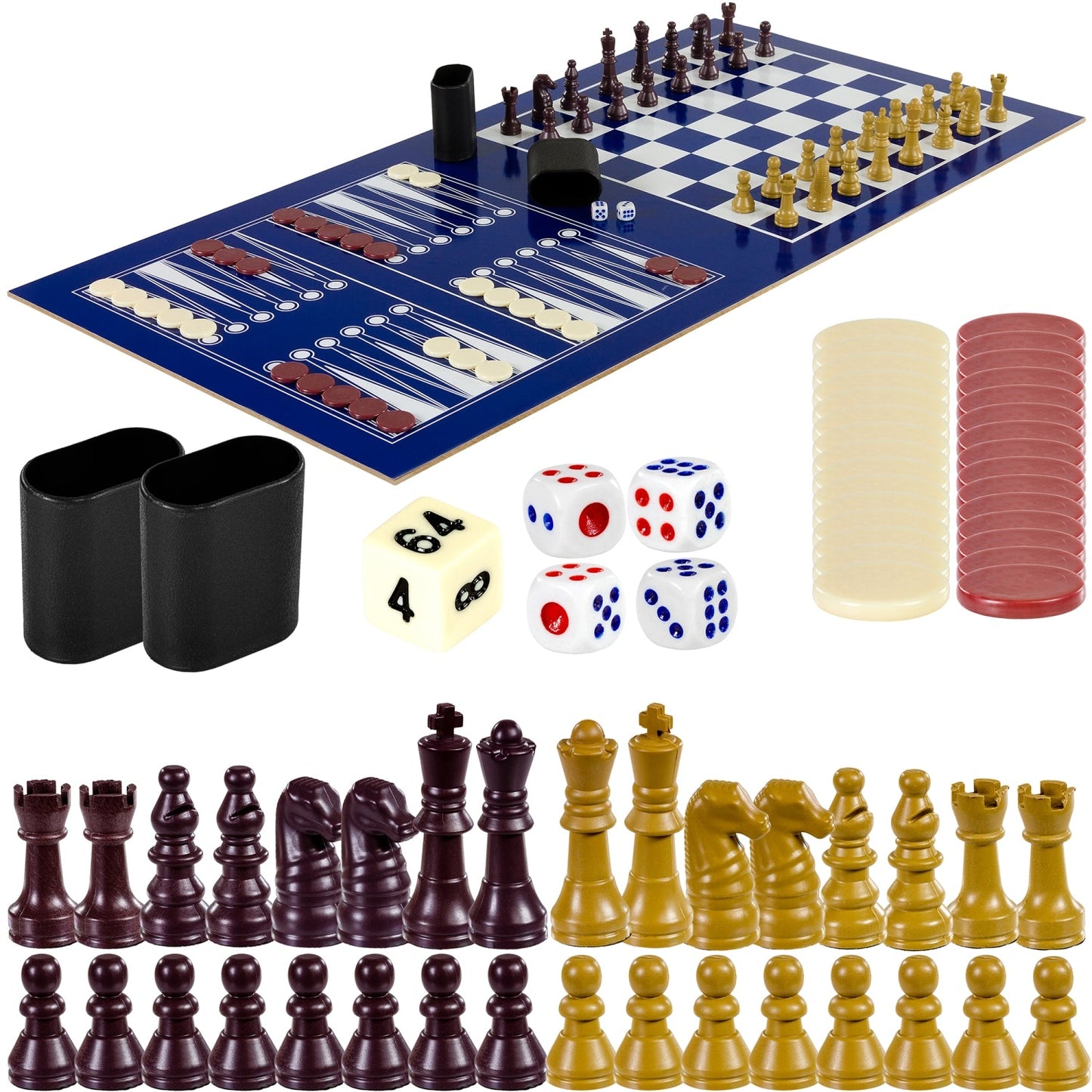 GAMES PLANET 15-in-1 Multi game tafel Donkere houtlook