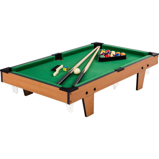 GAMES PLANET Mini Pooltafel 92 x 52 x 19 cm Lichte houtlook