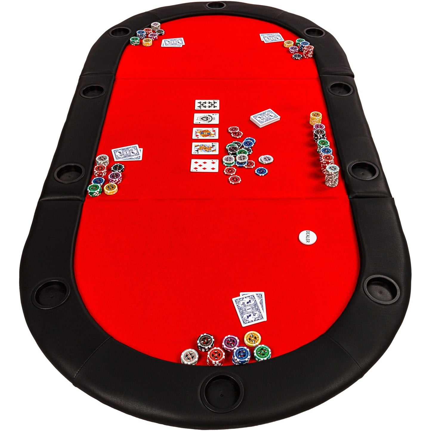 GAMES PLANET Pokermat Rood