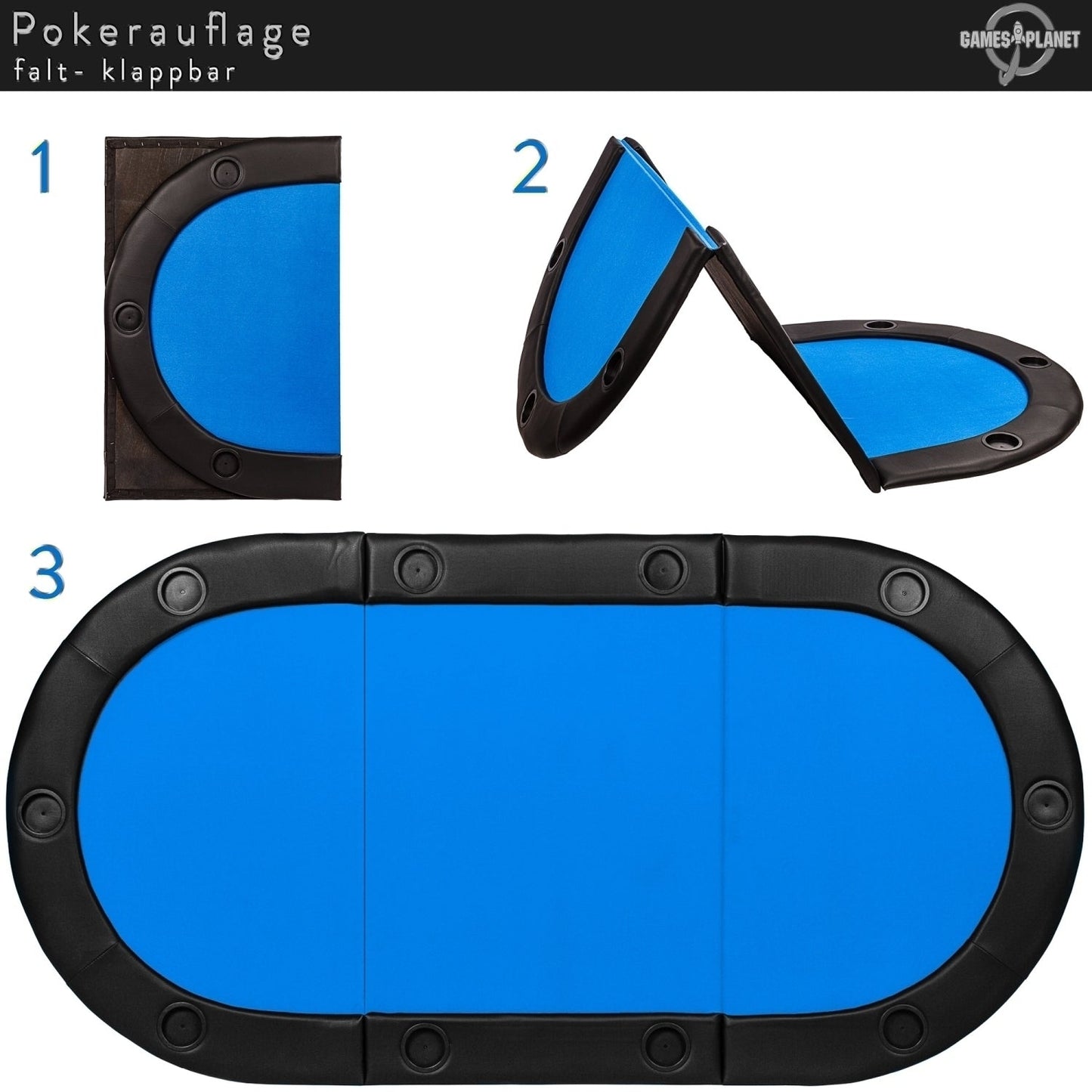 GAMES PLANET Pokermat Rood