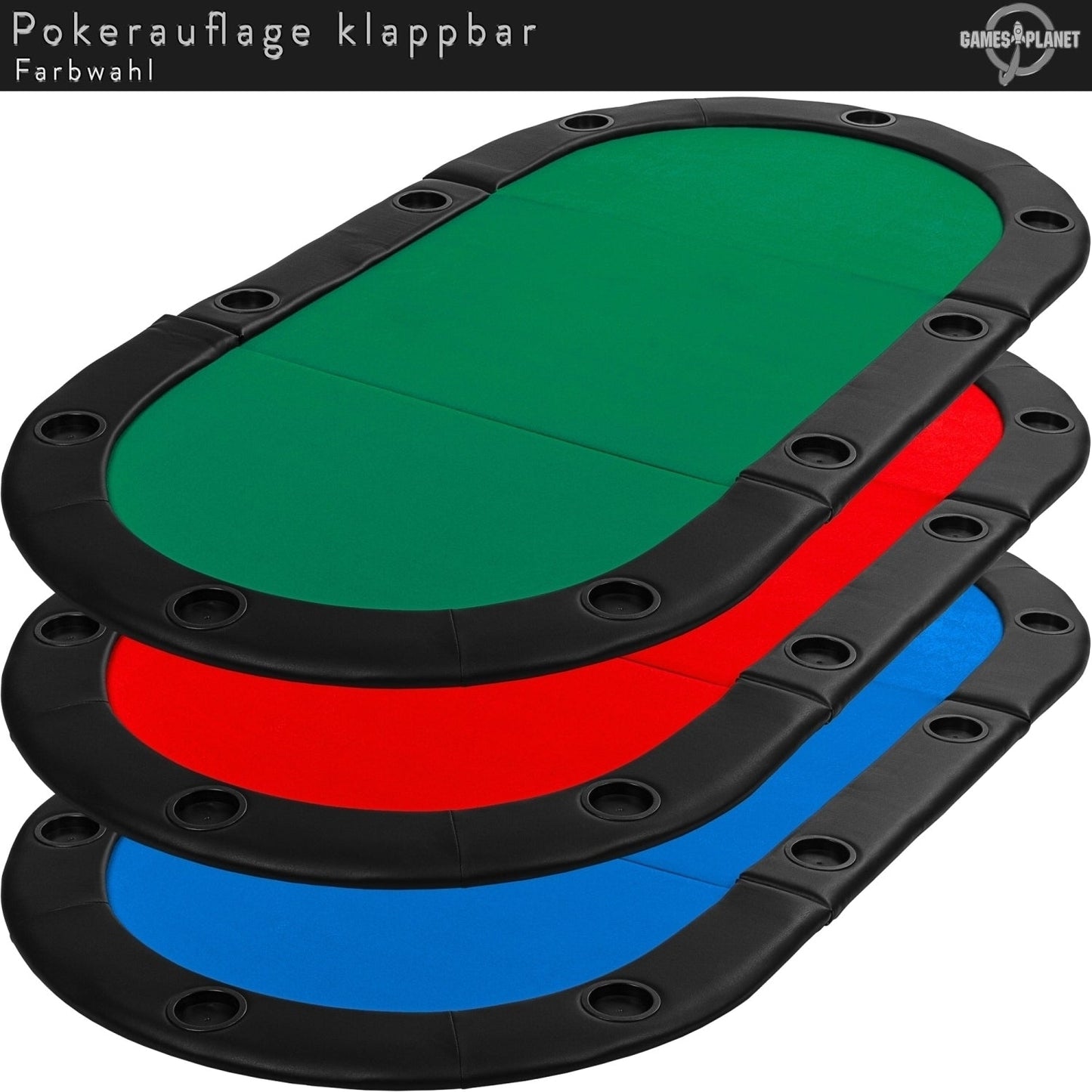 GAMES PLANET Pokermat Rood