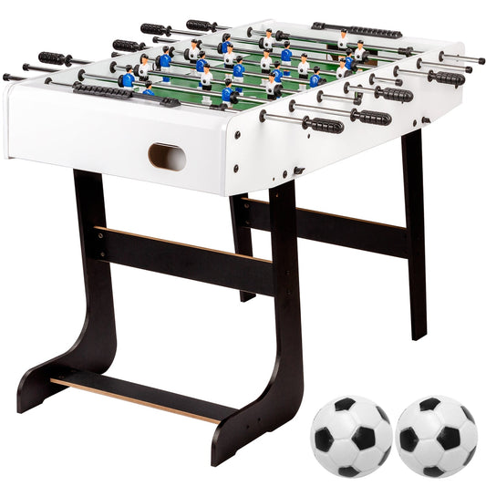 GAMES PLANET Voetbaltafel opvouwbaar Wit