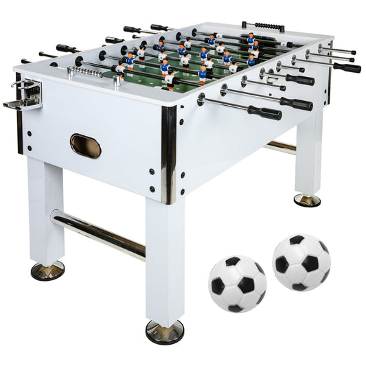 GAMES PLANET Voetbaltafel Leeds 140 x 73 x 87 cm Wit