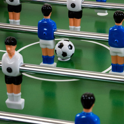 GAMES PLANET Voetbaltafel opvouwbaar Donker Houtlook