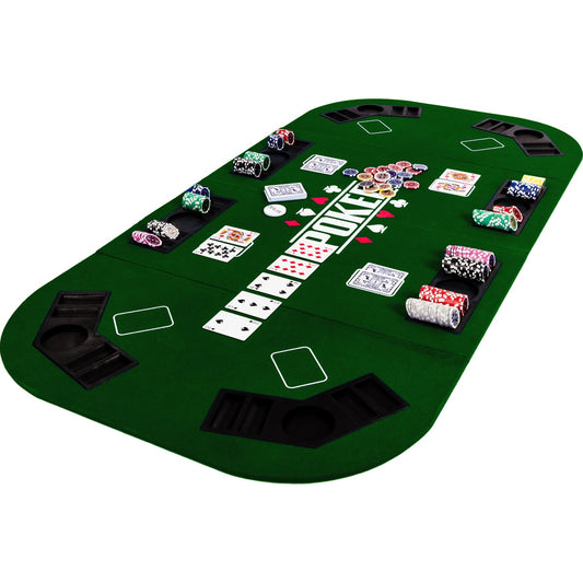 GAMES PLANET Pokermat 160 x 80 cm Groen