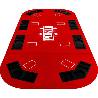 GAMES PLANET Pokermat 160 x 80 cm Rood