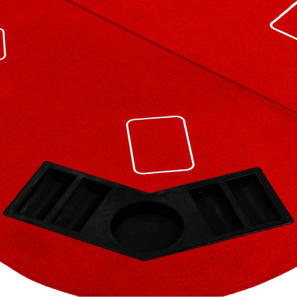 GAMES PLANET Pokermat 160 x 80 cm Rood