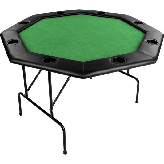 GAMES PLANET Pokertafel 122 x 122 x 76 cm Groen