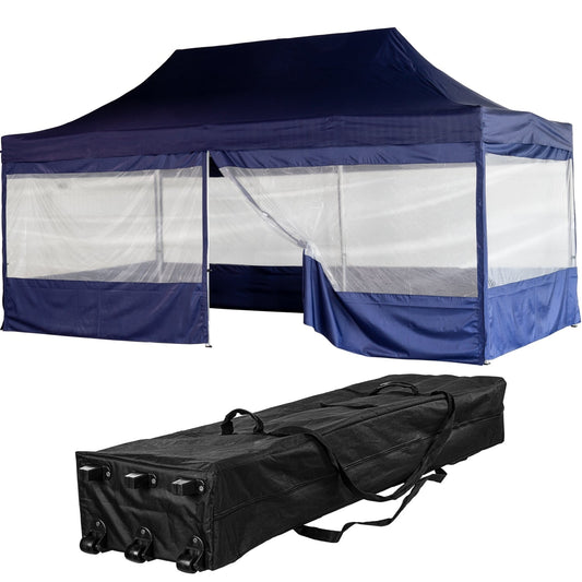 INSTENT Paviljoen Pro 3 x 6 m Blauw