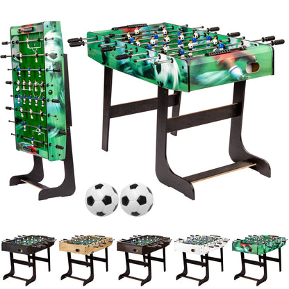 GAMES PLANET Voetbaltafel opvouwbaar Voetbalprint