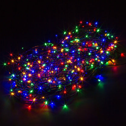 VOLTRONIC Lichtsnoer 200 LEDs Batterij | Transparante kabel Multi Color