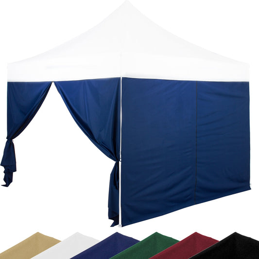 INSTENT Zijwand Pro met zits voor paviljoen 3 x 2 m Blauw