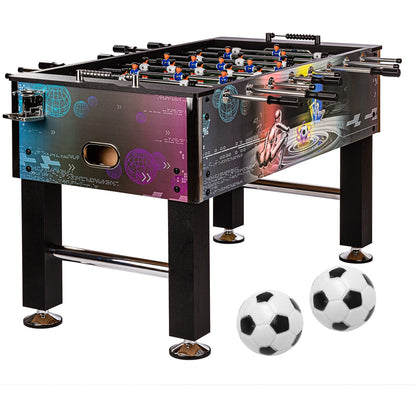 GAMES PLANET Voetbaltafel Leeds 140 x 73 x 87 cm Cyber