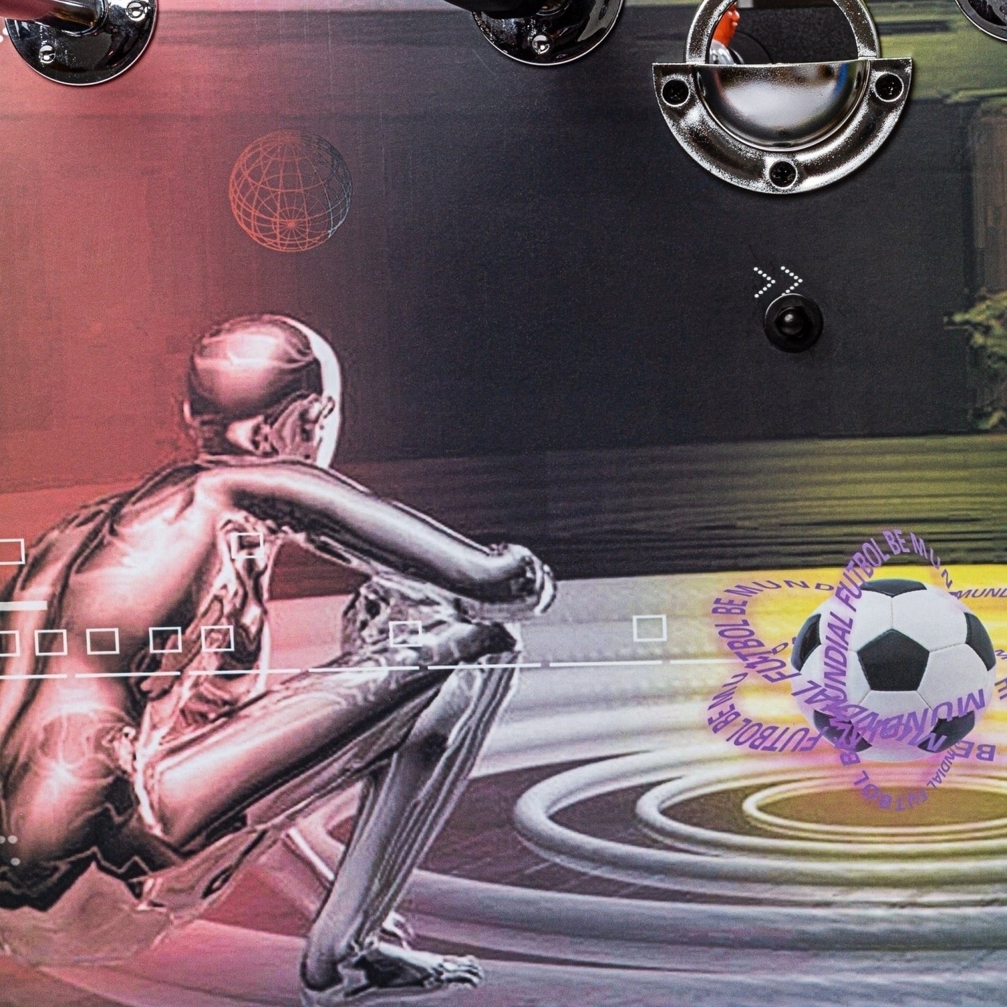 GAMES PLANET Voetbaltafel Leeds 140 x 73 x 87 cm Cyber