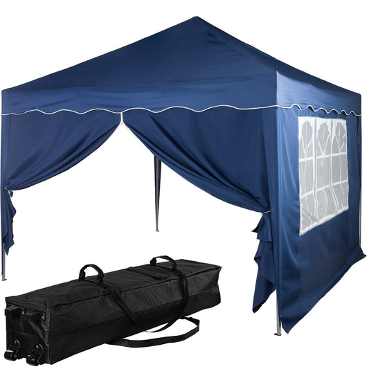 INSTENT Paviljoen Basic met 2 zijwanden 3 x 3 m Blauw