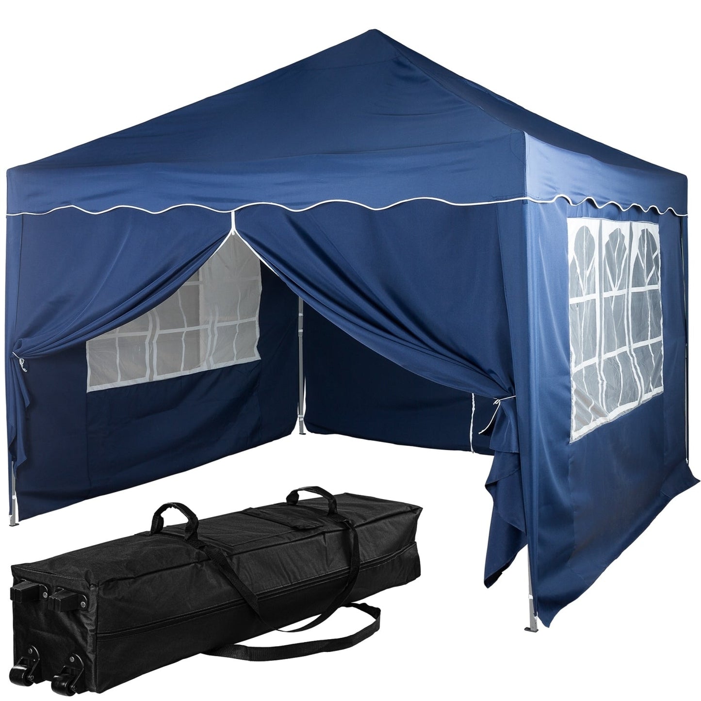 INSTENT Paviljoen Basic met 4 zijwanden 3 x 3 m Blauw