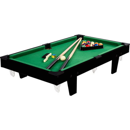 GAMES PLANET Mini Pooltafel 92 x 52 x 19 cm Zwart