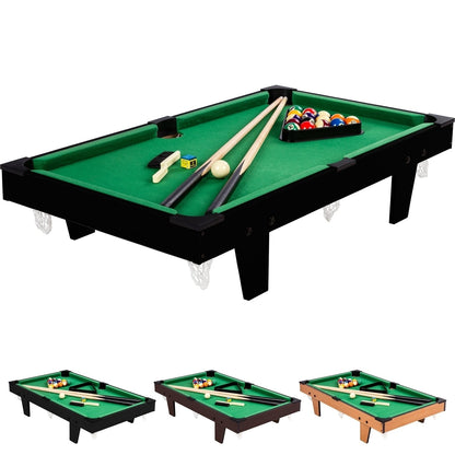 GAMES PLANET Mini Pooltafel 92 x 52 x 19 cm Zwart