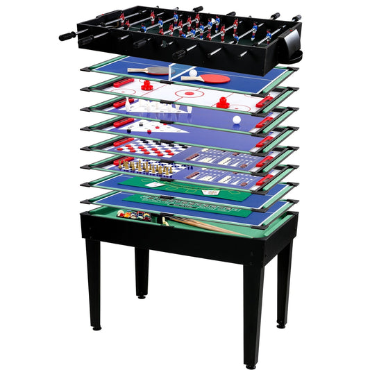 GAMES PLANET 15-in-1 Multi game tafel Zwart