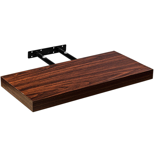 STILISTA Zwevende Wandplank 30 cm - Donker Hout