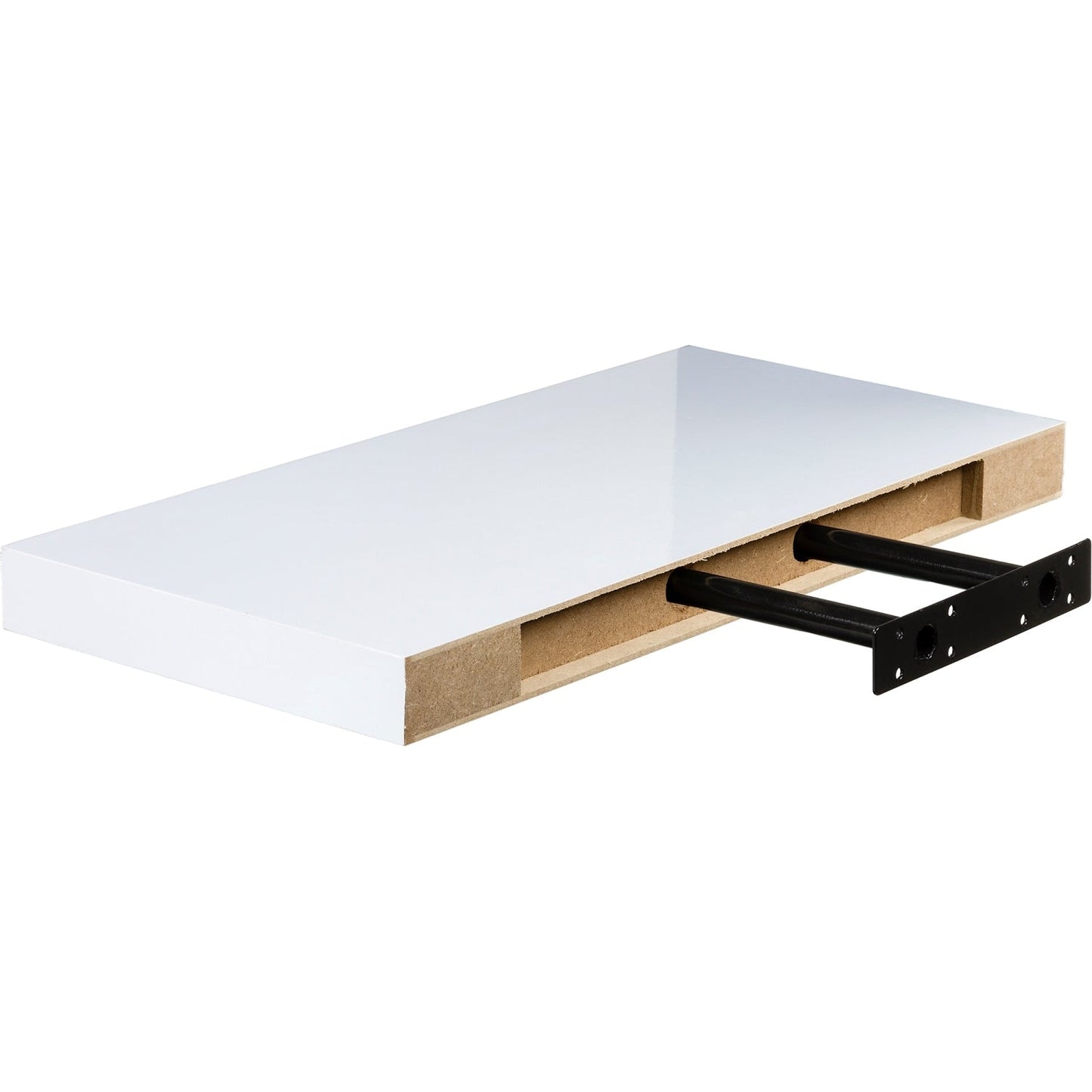 STILISTA Zwevende Wandplank 40 cm - Hoogglans Wit