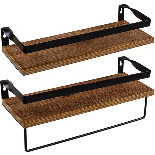 STILISTA Wandplanken Duo Set van 2 Licht Hout