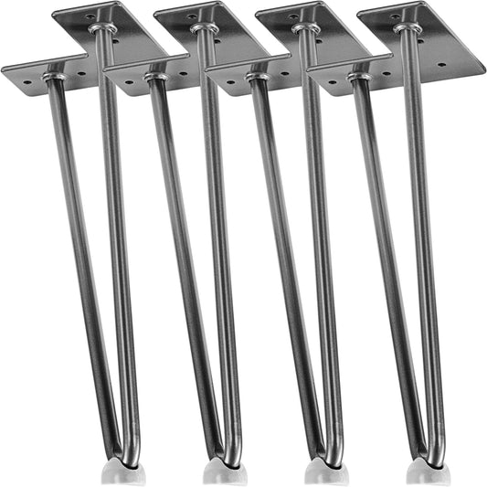 STILISTA Meubel poten Jazz set van 4 - 30 cm Zilver