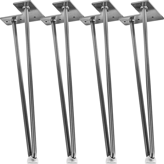 STILISTA Meubel poten Jazz set van 4 - 40 cm Zilver