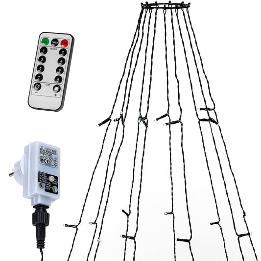 VOLTRONIC Vlaggenmast lichtsnoer 360 LED Koud Wit