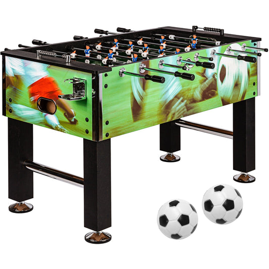 GAMES PLANET Voetbaltafel Leeds 140 x 73 x 87 cm Voetbal print