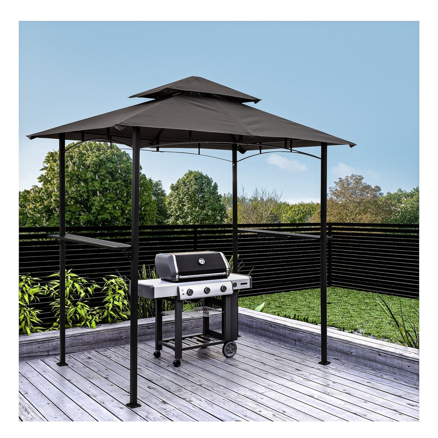 STILISTA BBQ Paviljoen 240 x 150 x 245 cm Antraciet