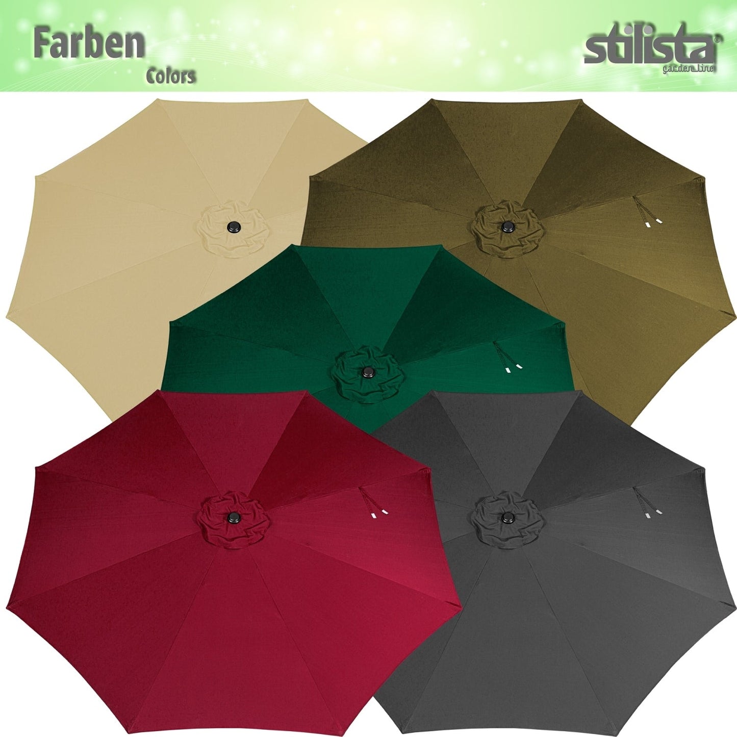 STILISTA Parasol Ø 3 m Beige