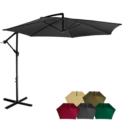 STILISTA Zweefparasol Ø 300 cm Antraciet