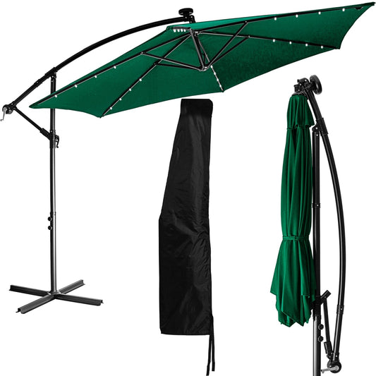 STILISTA Zweefparasol met LED 300 cm Groen