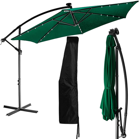 STILISTA Zweefparasol met LED 350 cm Groen