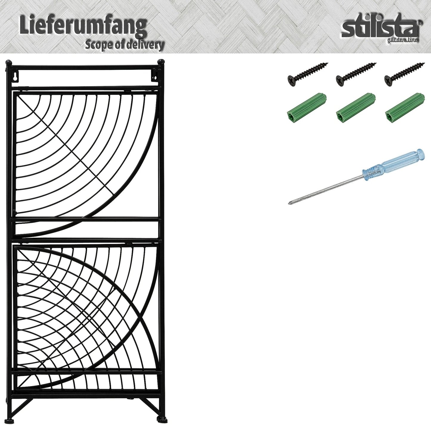 STILISTA Planten hoekstandaard 3 Planken