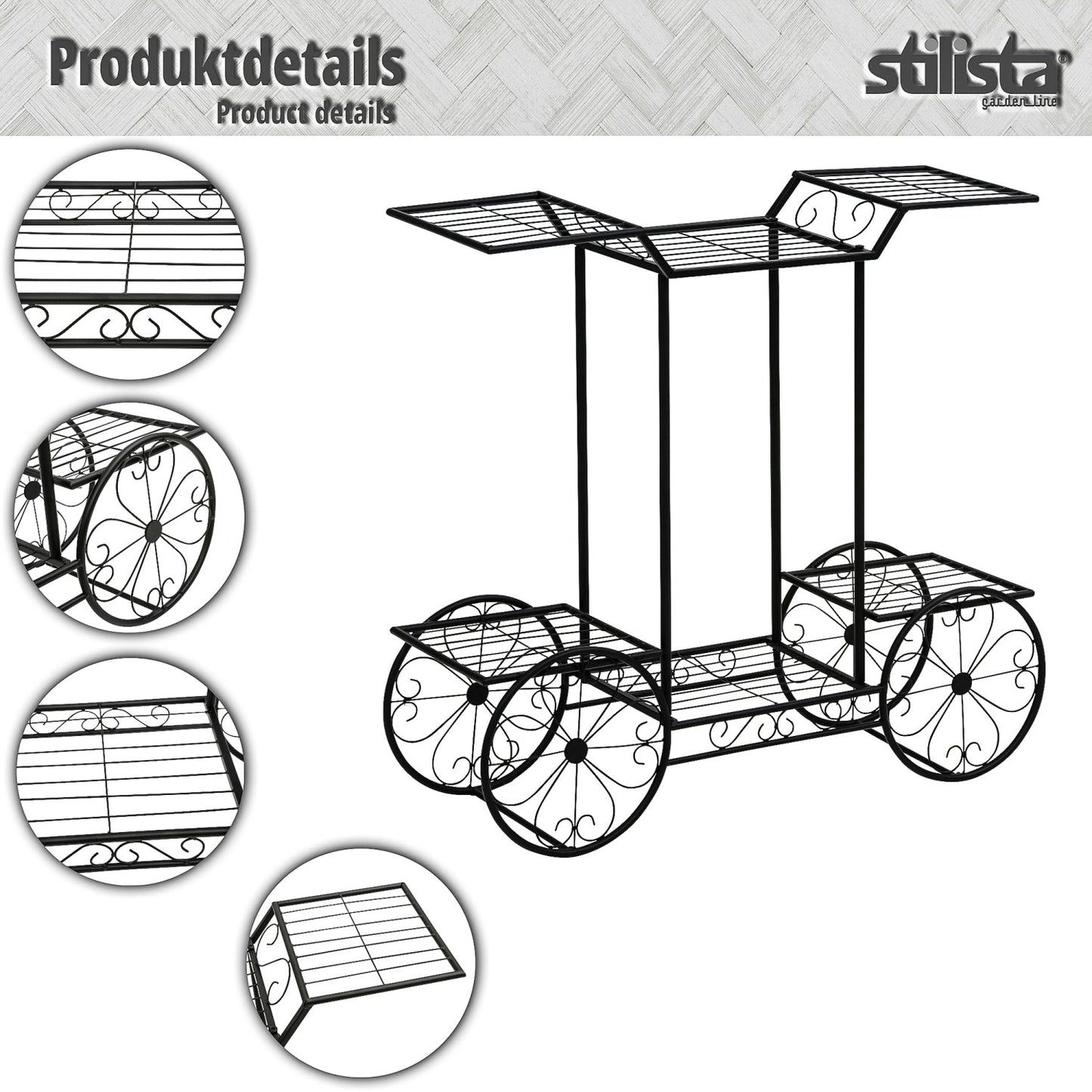 STILISTA Planten standaard Trolley