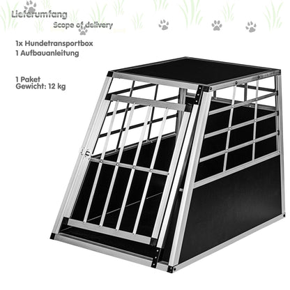 PETSTUFF Hondentransportbox Aluminium Maat L 90º