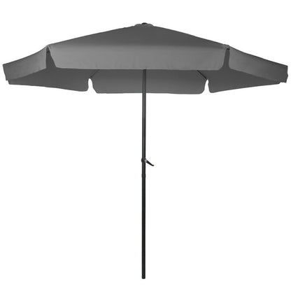 Miadomodo Parasol Ø 3 m Donkergrijs