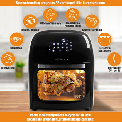 Jago Airfryer 12L zwart