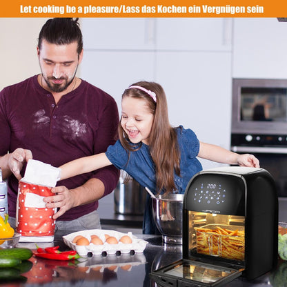 Jago Airfryer 12L zwart