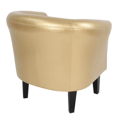 Miadomodo Chesterfield fauteuil 1 gouden sierknopen