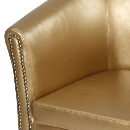 Miadomodo Chesterfield fauteuil 1 gouden sierknopen