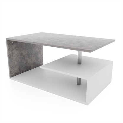 Miadomodo Salontafel - wit/betonlook